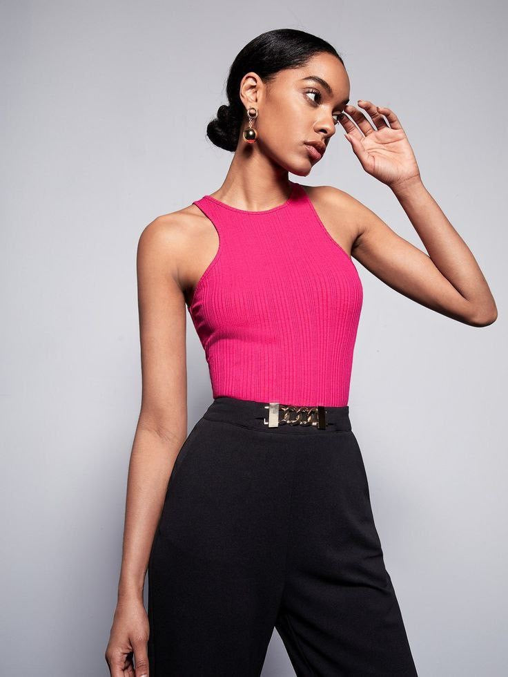 Pink tank top one size