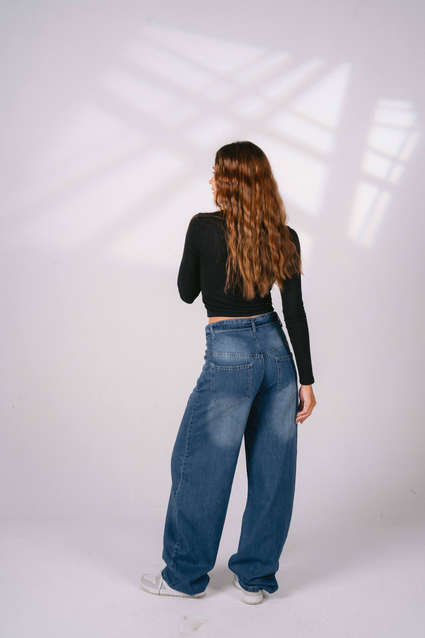 Straight classic blue jeans