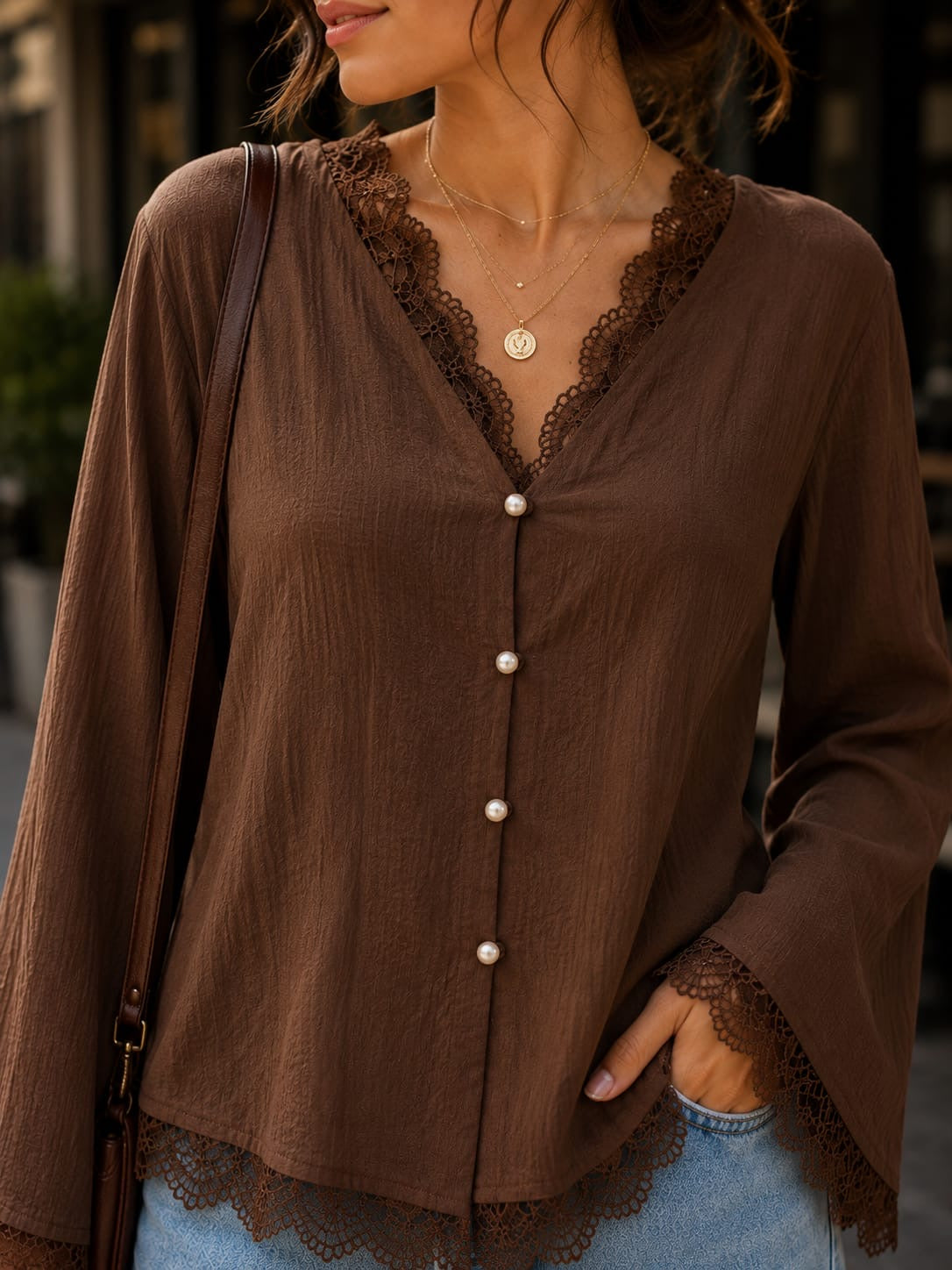 Lace Blush Blouse