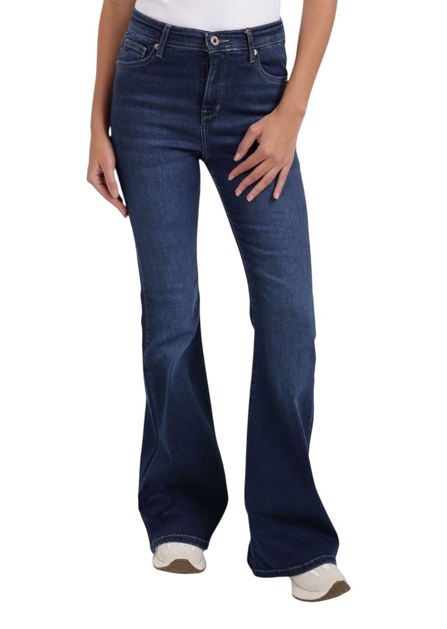 Blue flare jeans