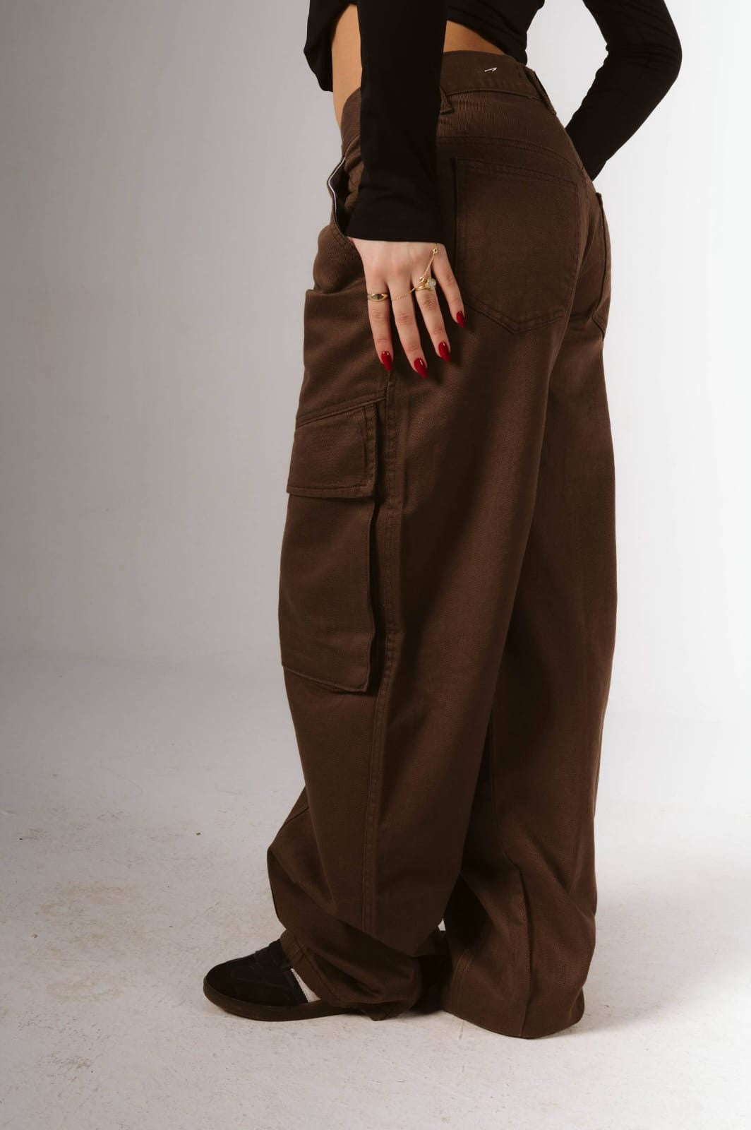 Brown cargo jeans