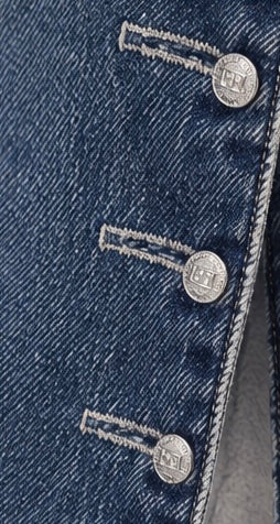 Silver Button Denim Jacket