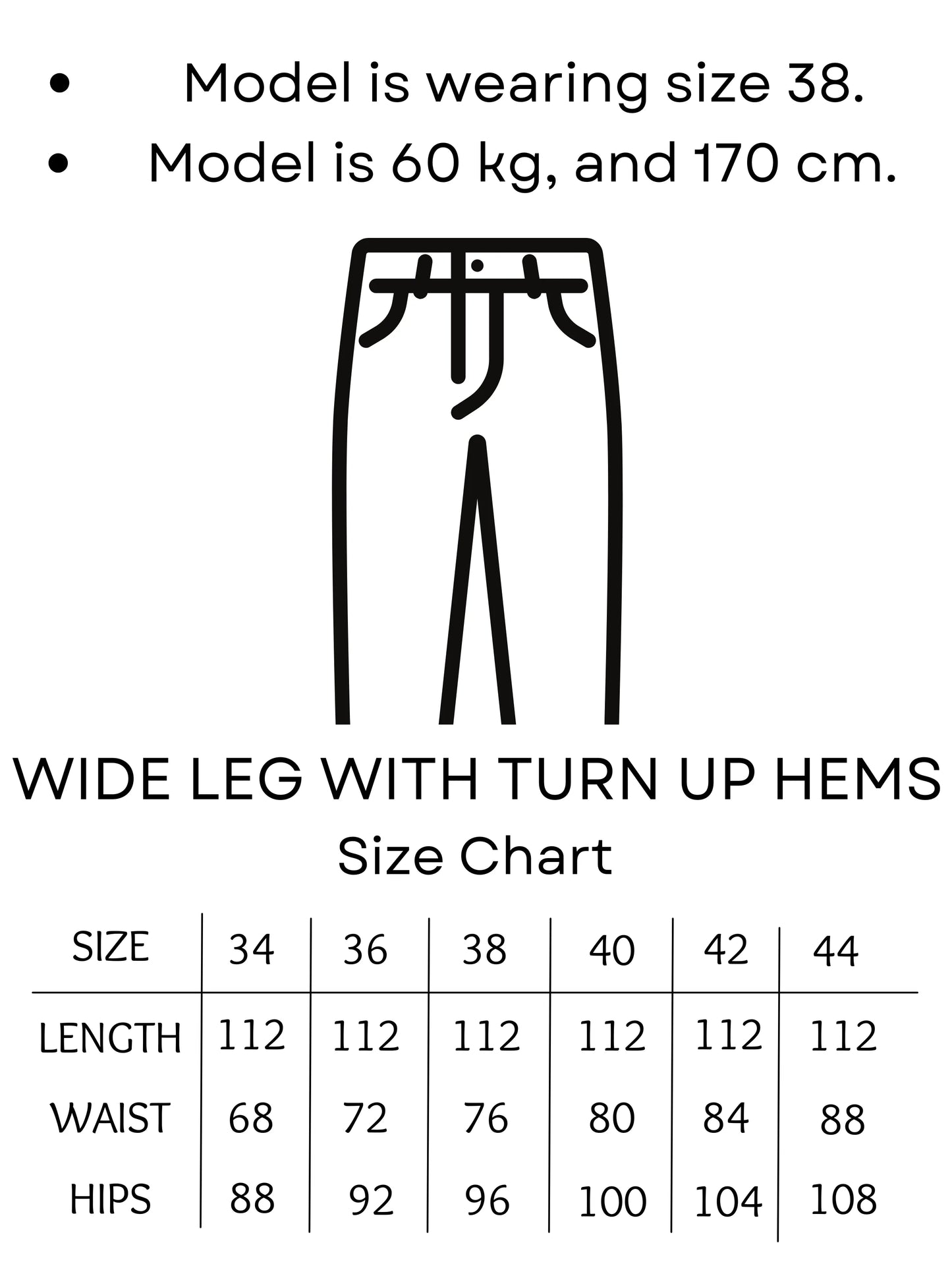 Raw Turn Up Hems Wide Leg Denim