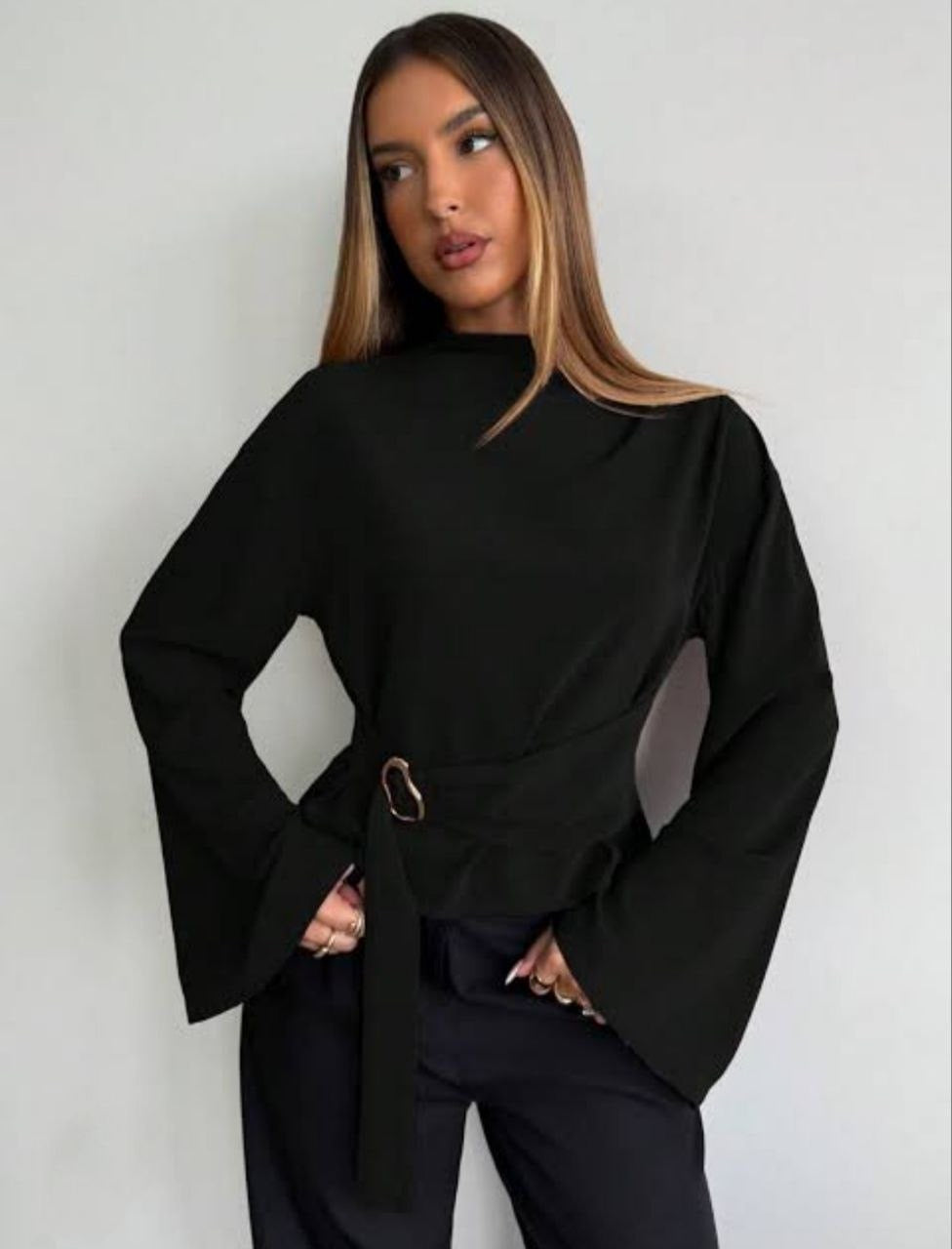 Black one size blouse