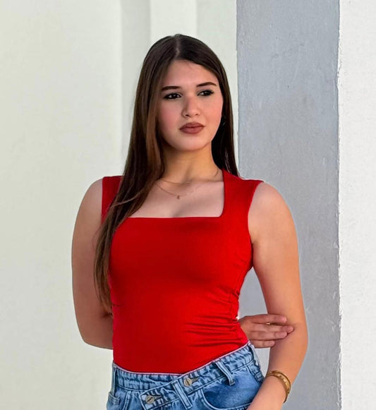 Square Neck Basic Top