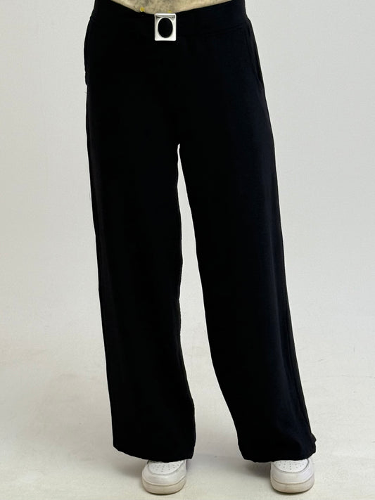 black linen pants with belt