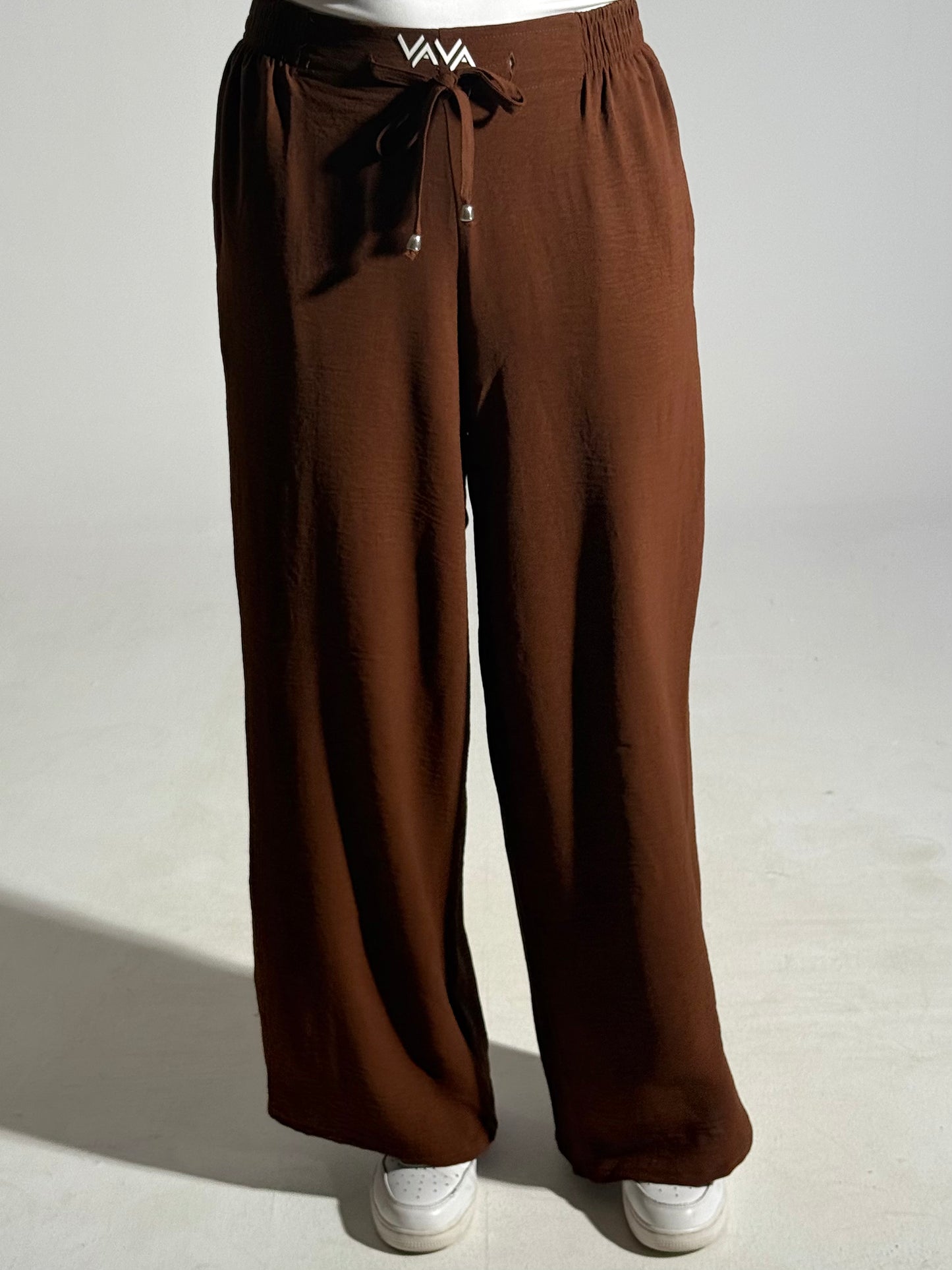 brown linen pants