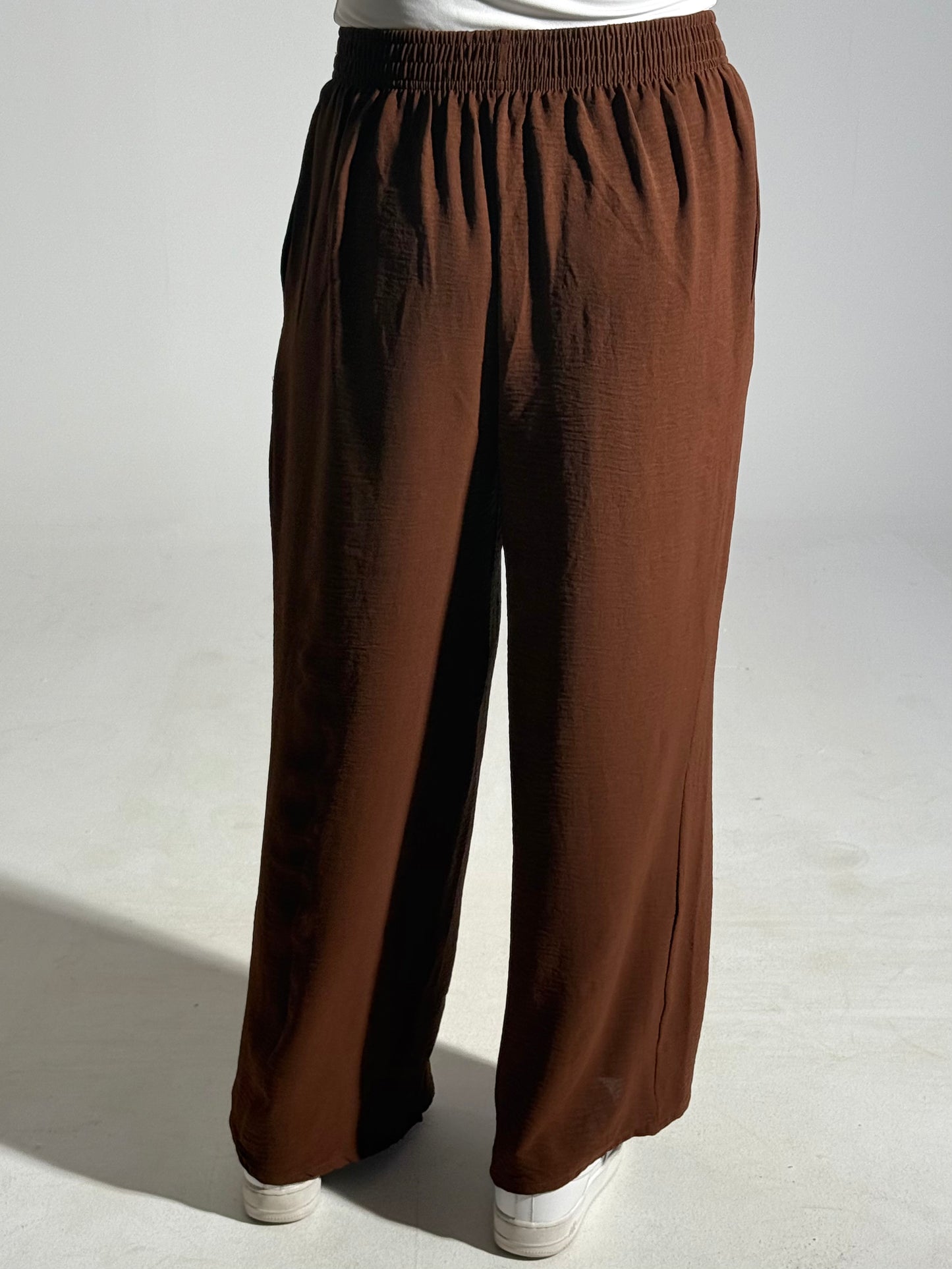brown linen pants