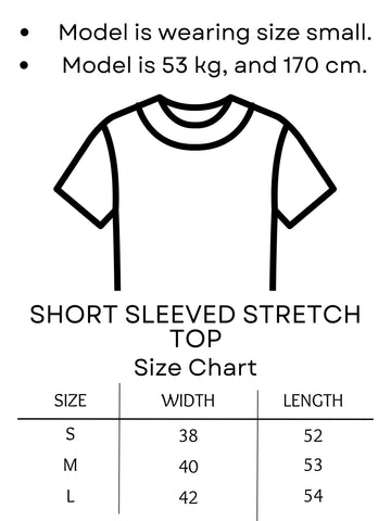 white short sleeved basic top