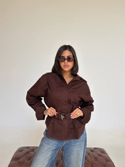 Classic Cinch Belt Shirt