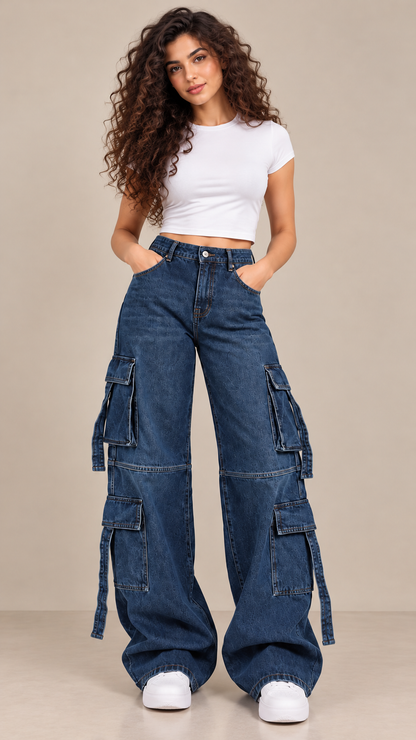 Cargo Dark blue jeans