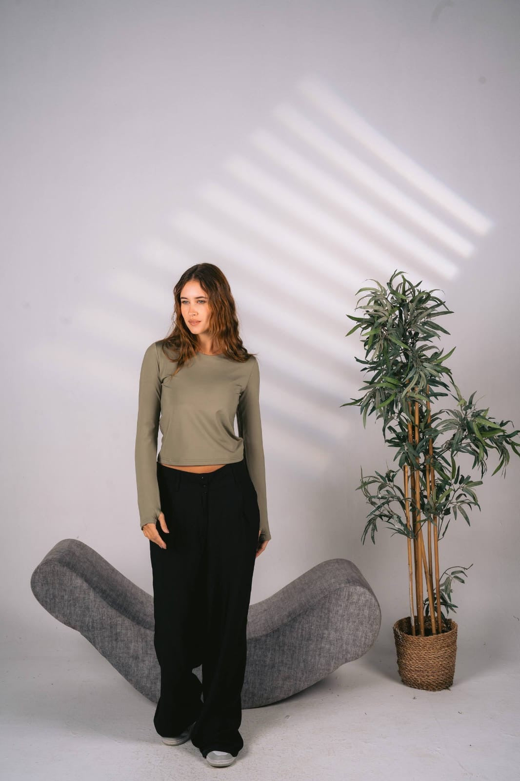 Black baggy trousers
