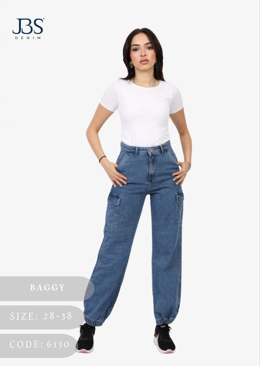 Baggy blue denim