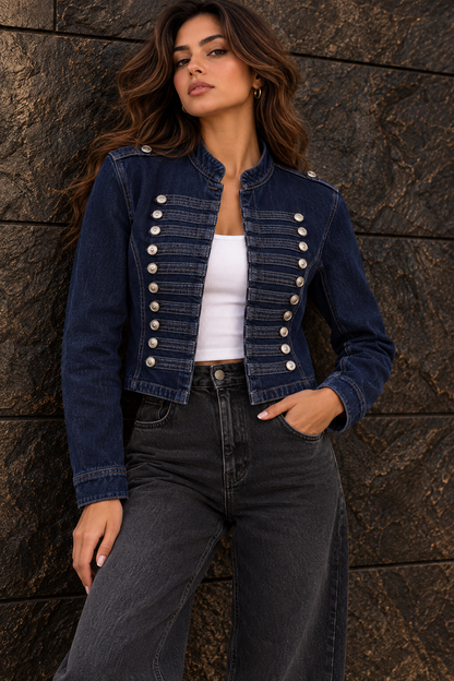 Dark Blue  Napoleon Denim Jacket
