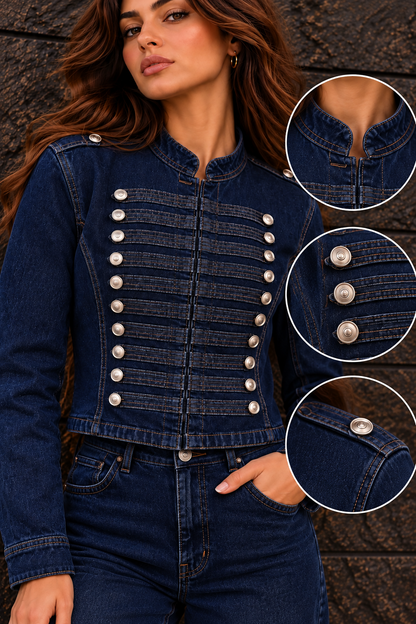 Dark Blue  Napoleon Denim Jacket