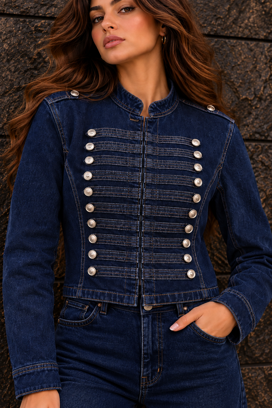 Dark Blue  Napoleon Denim Jacket