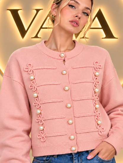 Pink Pearl Princess Cardigan