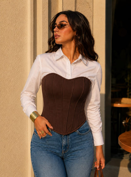 Contour Corsage – Brown