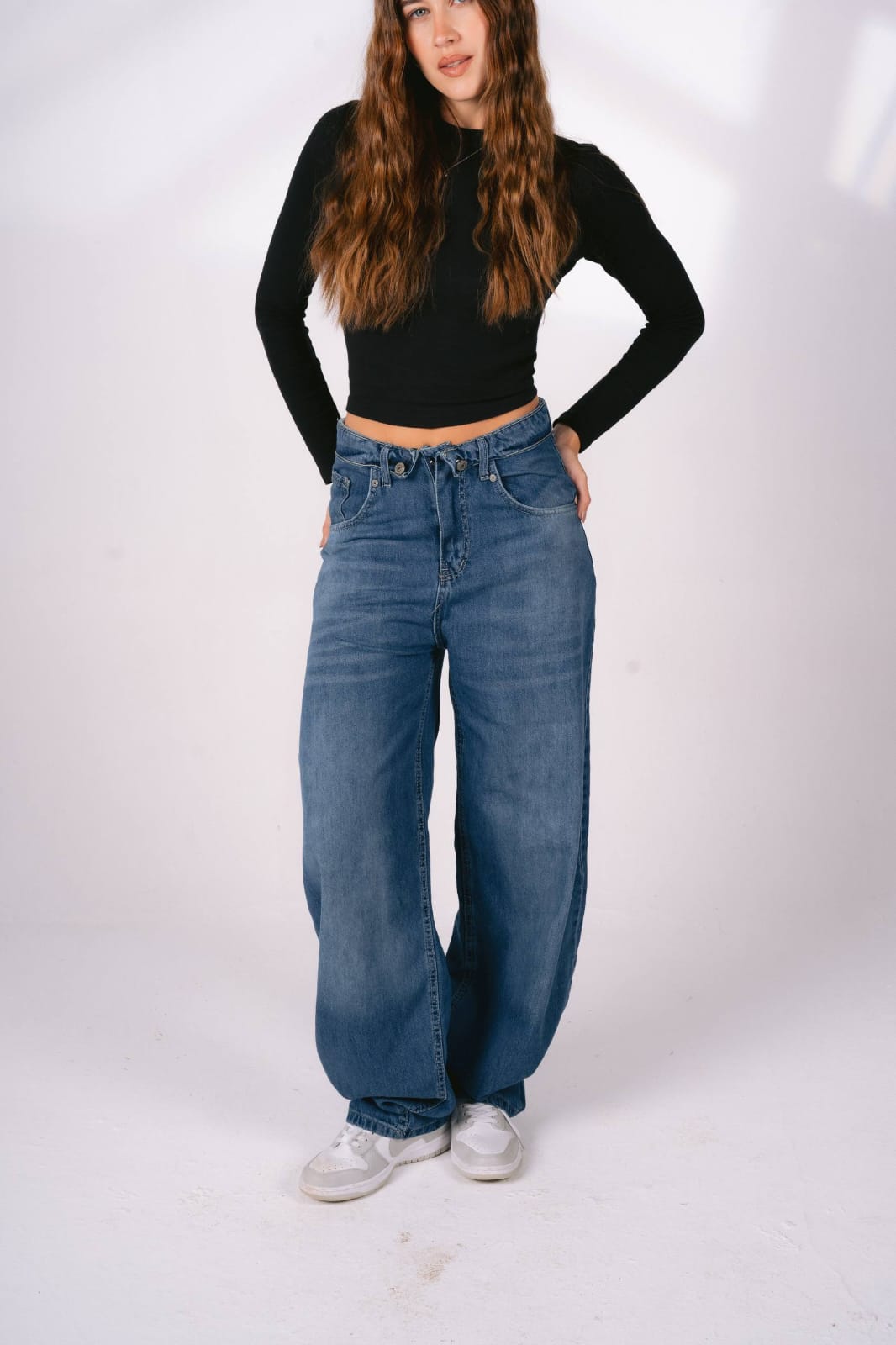 Straight classic blue jeans