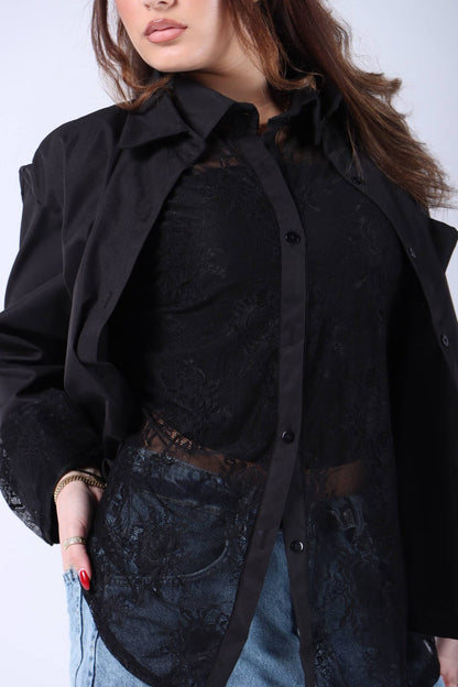 Black blouse free size