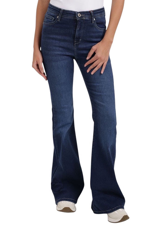Blue flare jeans