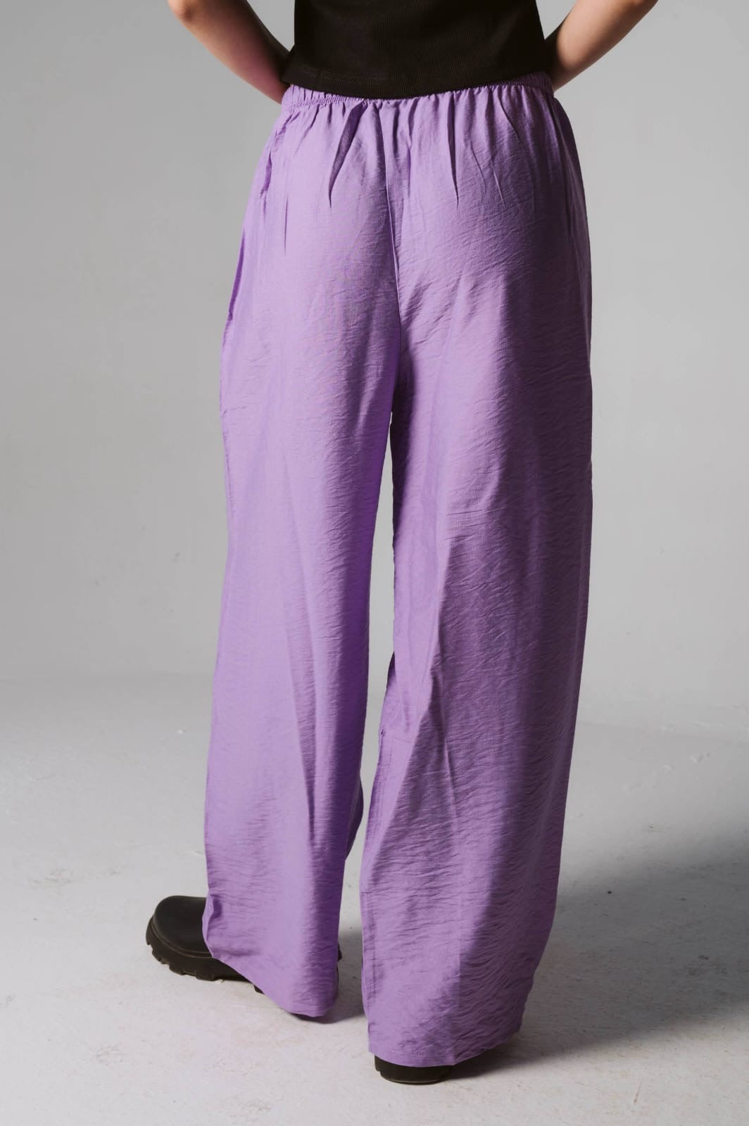Purple linen pants