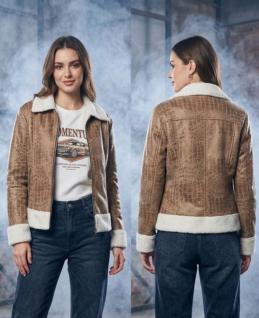 Light brown Sweden leather jacket