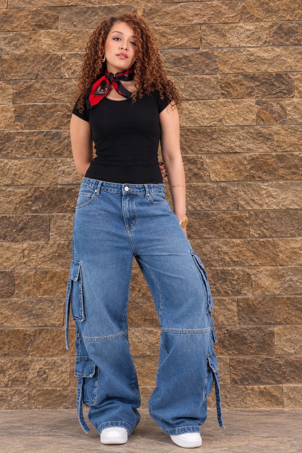 Cargo blue jeans