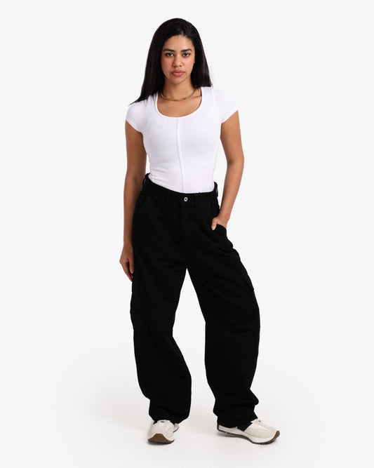 Black cargo skater jeans