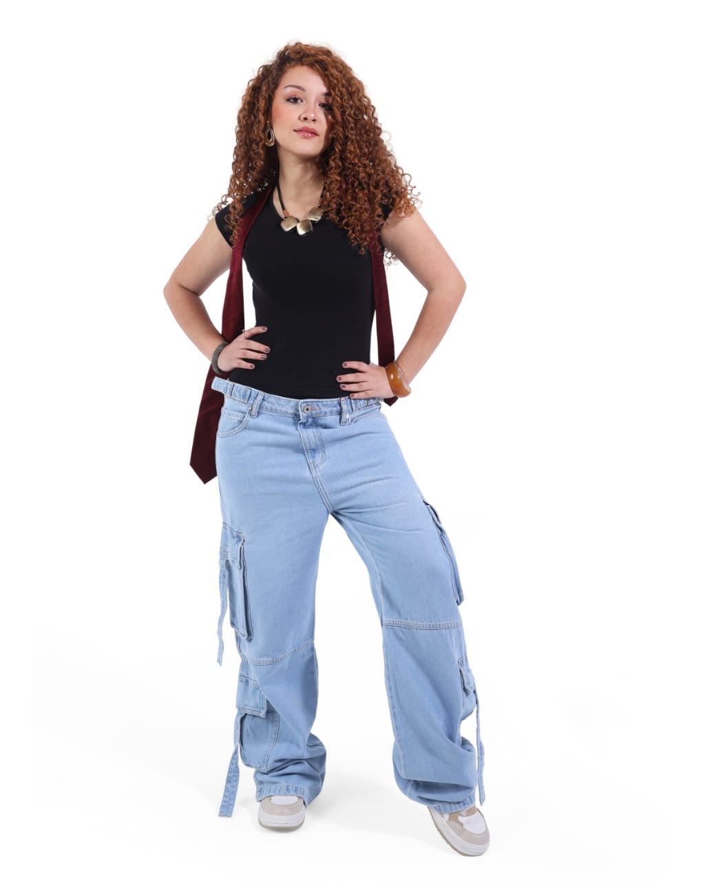 Cargo ice blue jeans