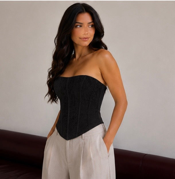 Black Lace Elegance Corset