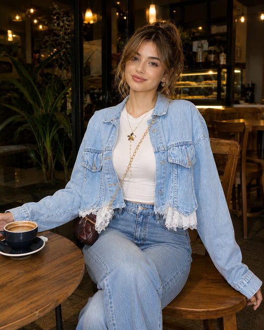 Lace Denim Jacket