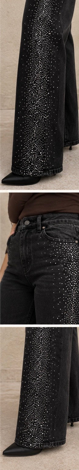 Side strauss dark blue jeans