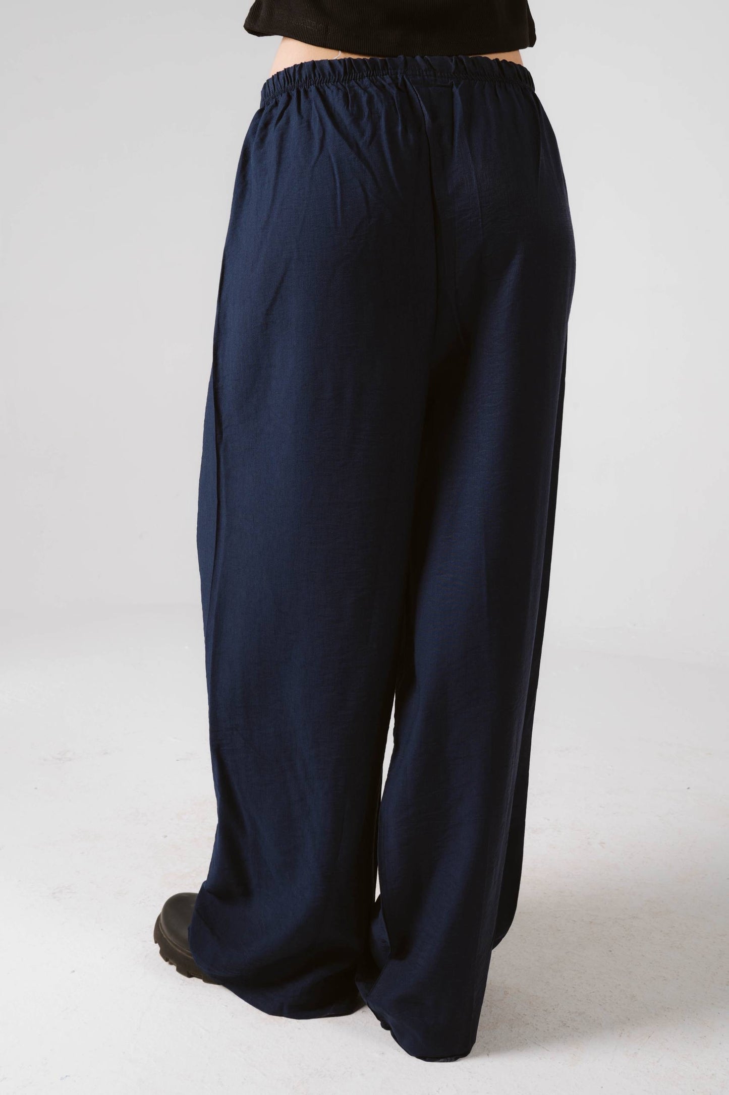 Navy blue linen pants