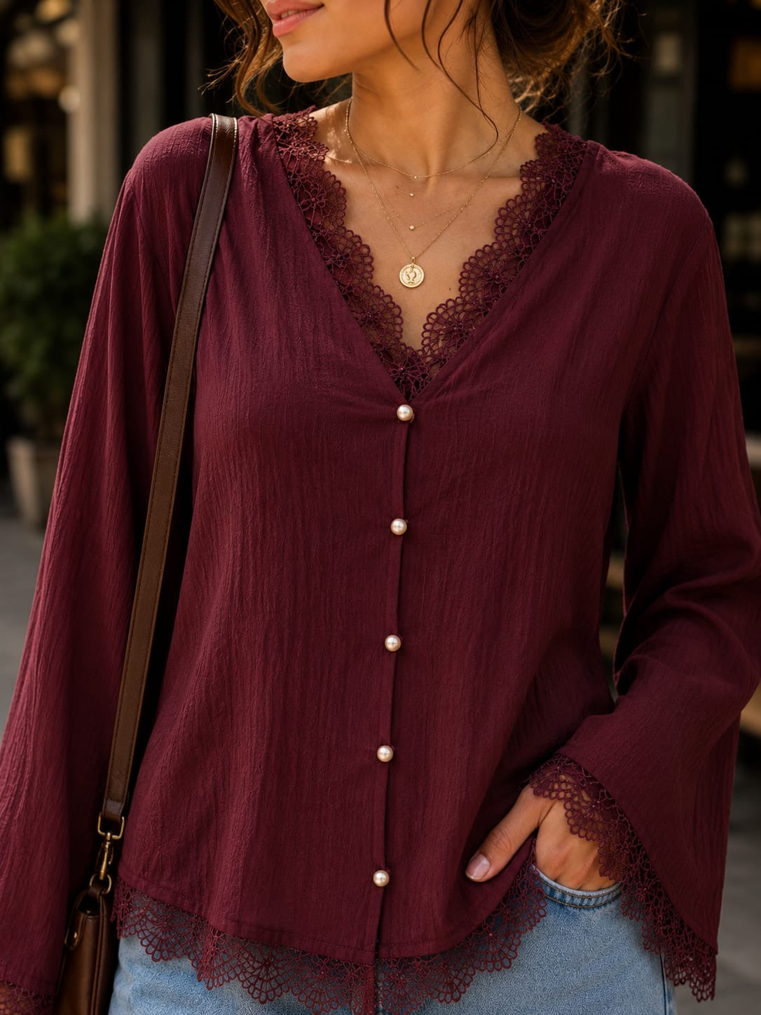 Lace Blush Blouse