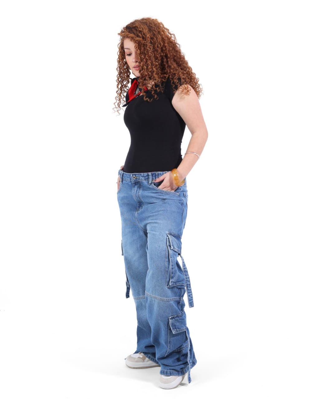 Cargo blue navy jeans