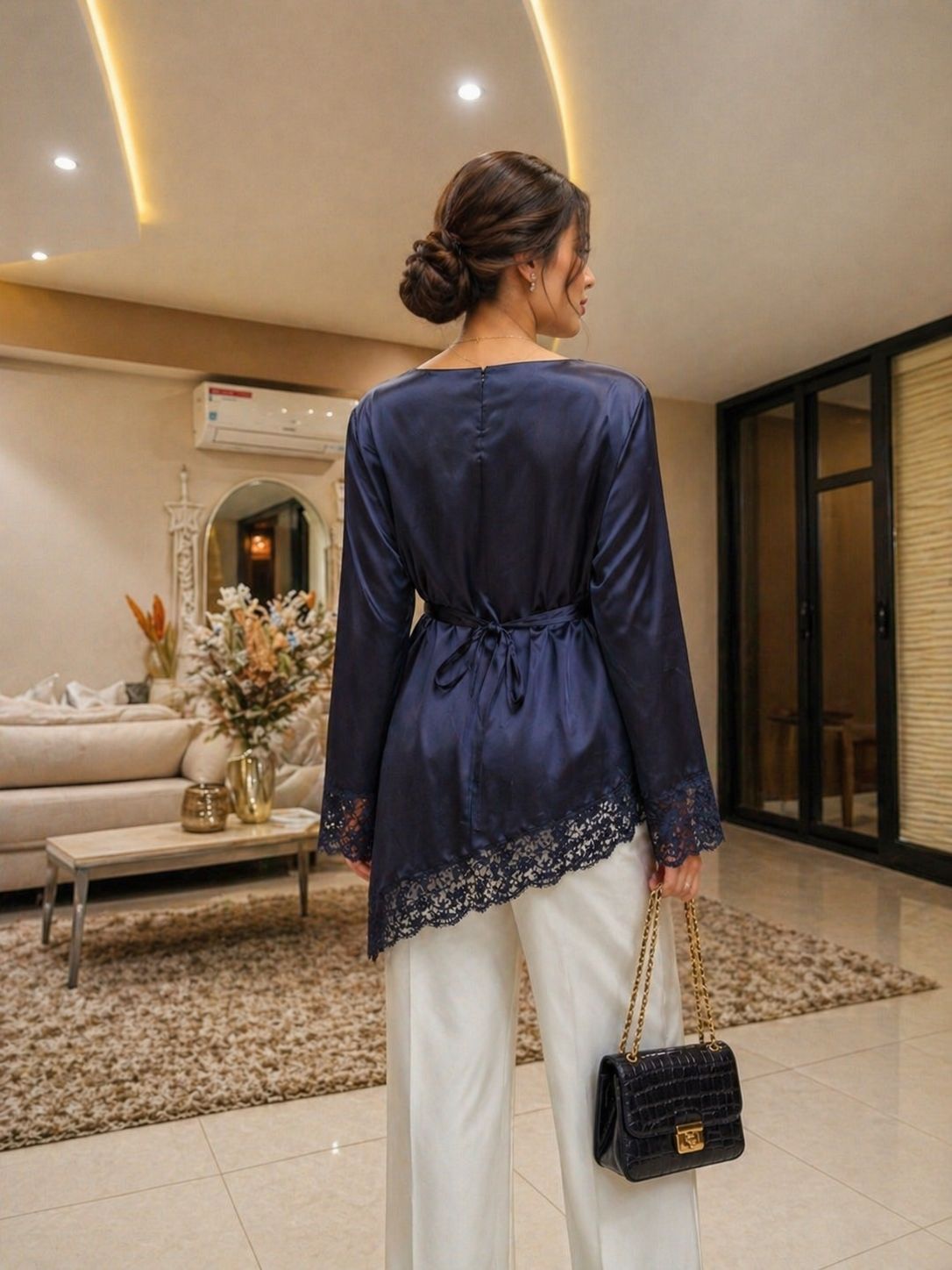 Satan blue one size armani
