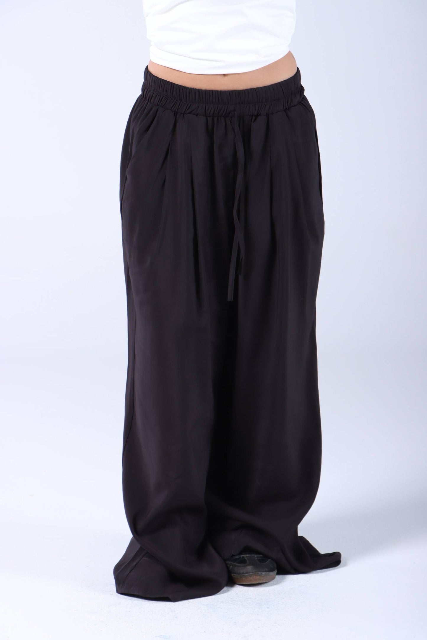 Black cotton pants free size