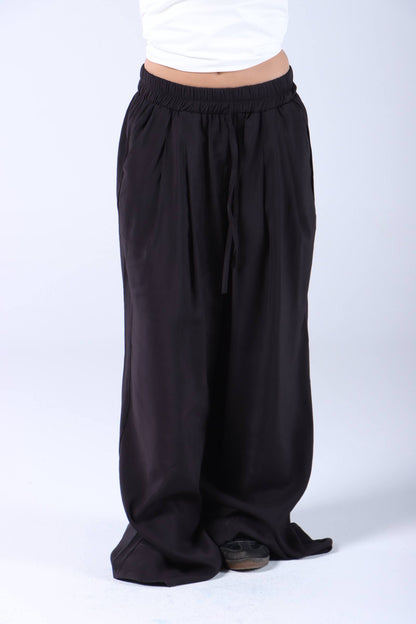 Black cotton pants free size