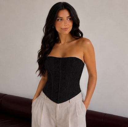 Black Lace Elegance Corset