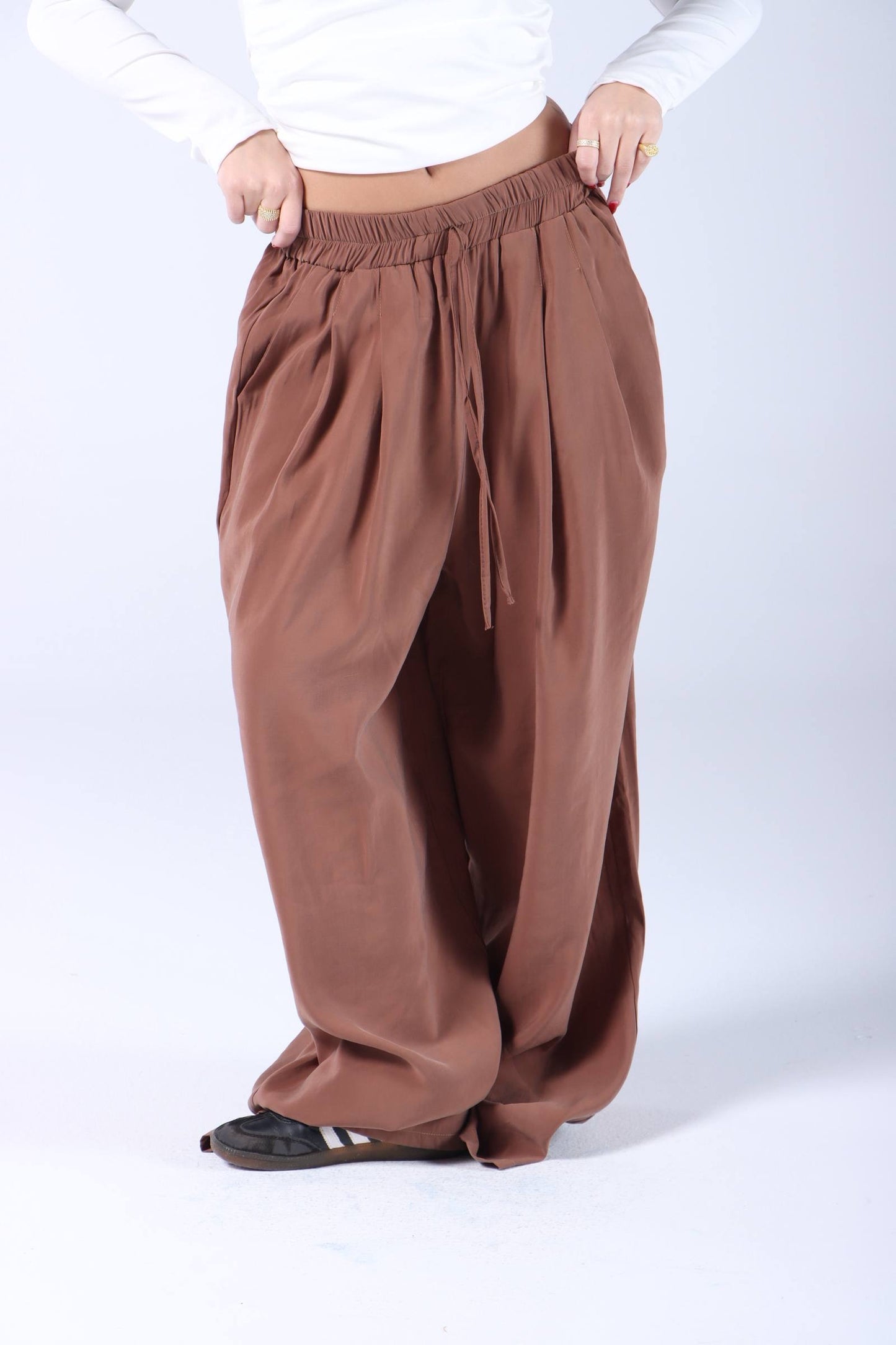 Brown cotton pants free size