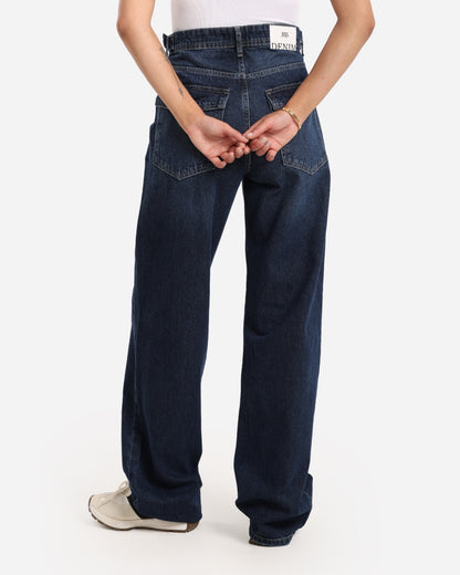 Studded pleated wide leg