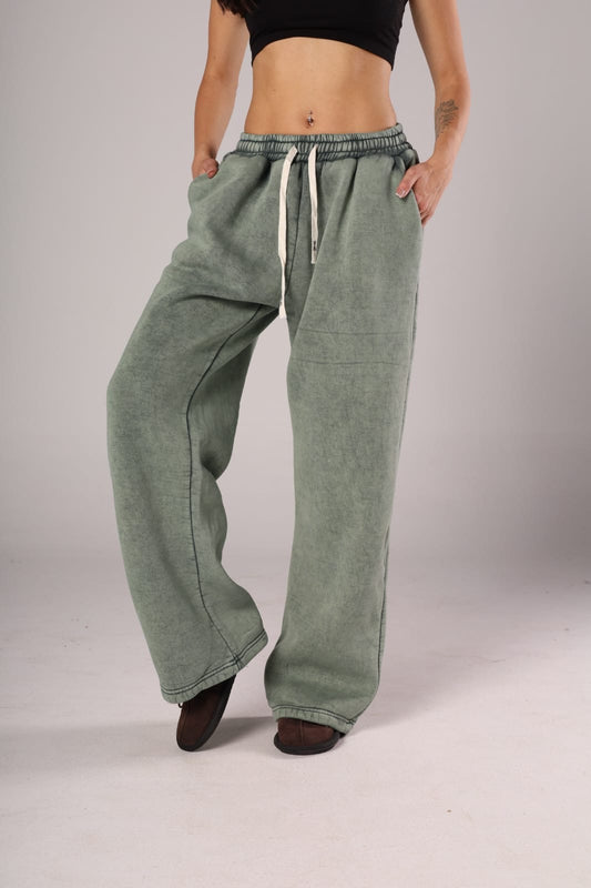 Green sweatpants