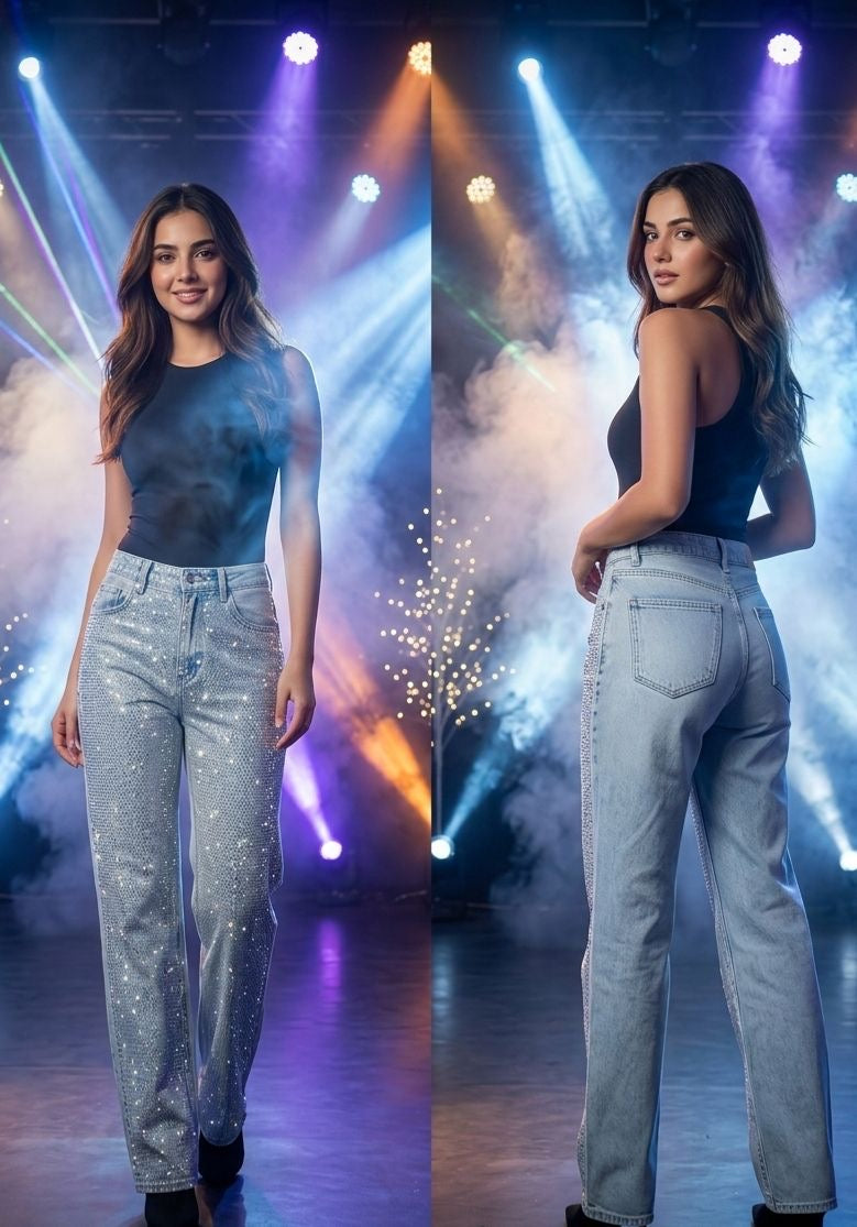 Strauss light blue jeans