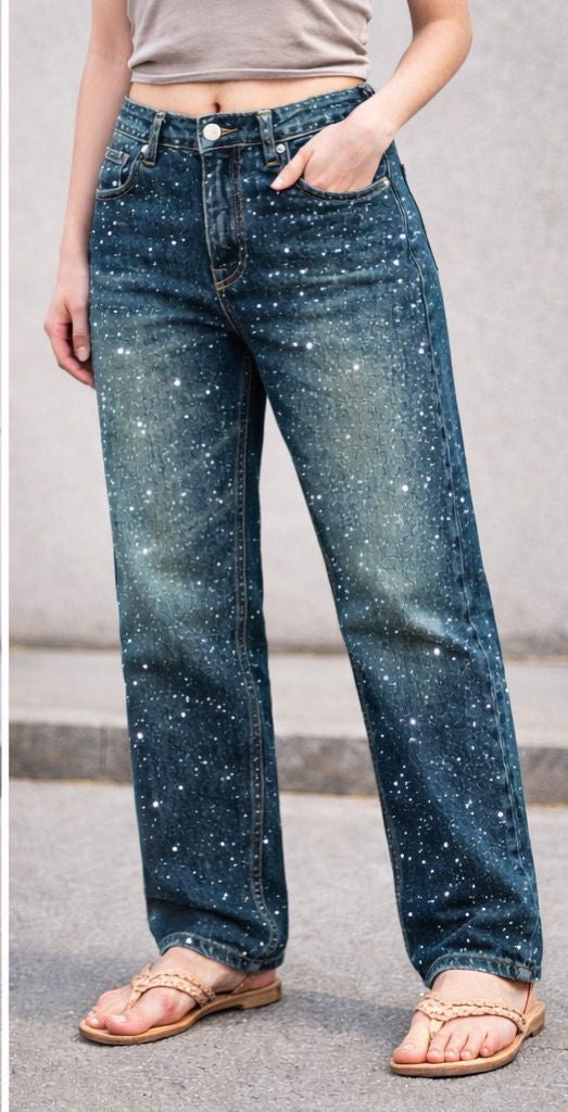 Blue green Strauss jeans