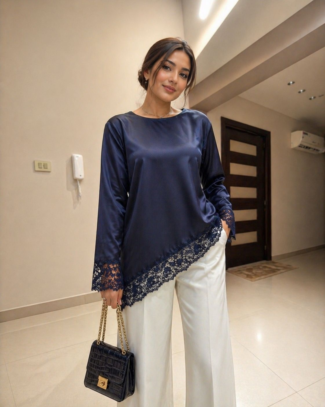 Satan blue one size armani