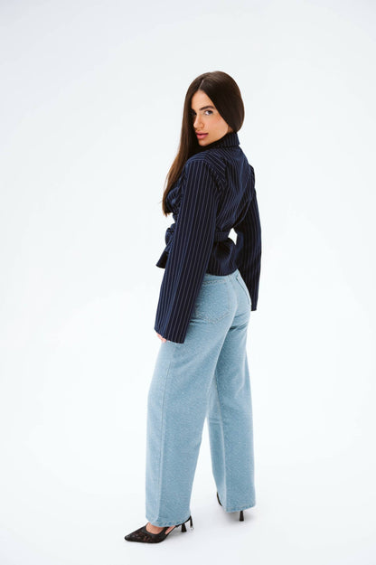 Navy blue blouse