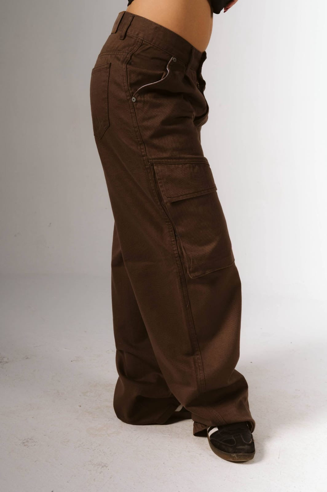 Brown cargo jeans