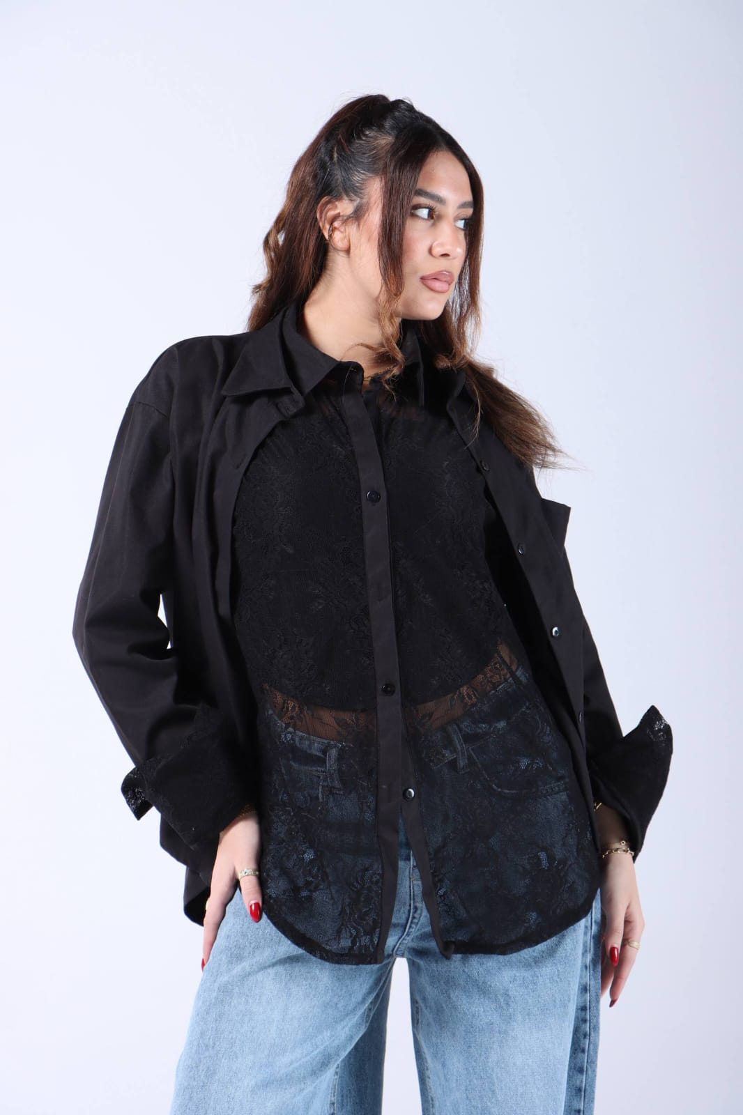 Black blouse free size