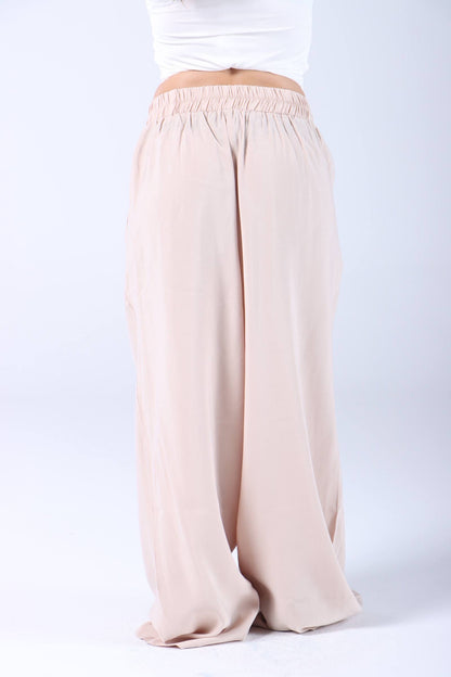 Beige cotton pants